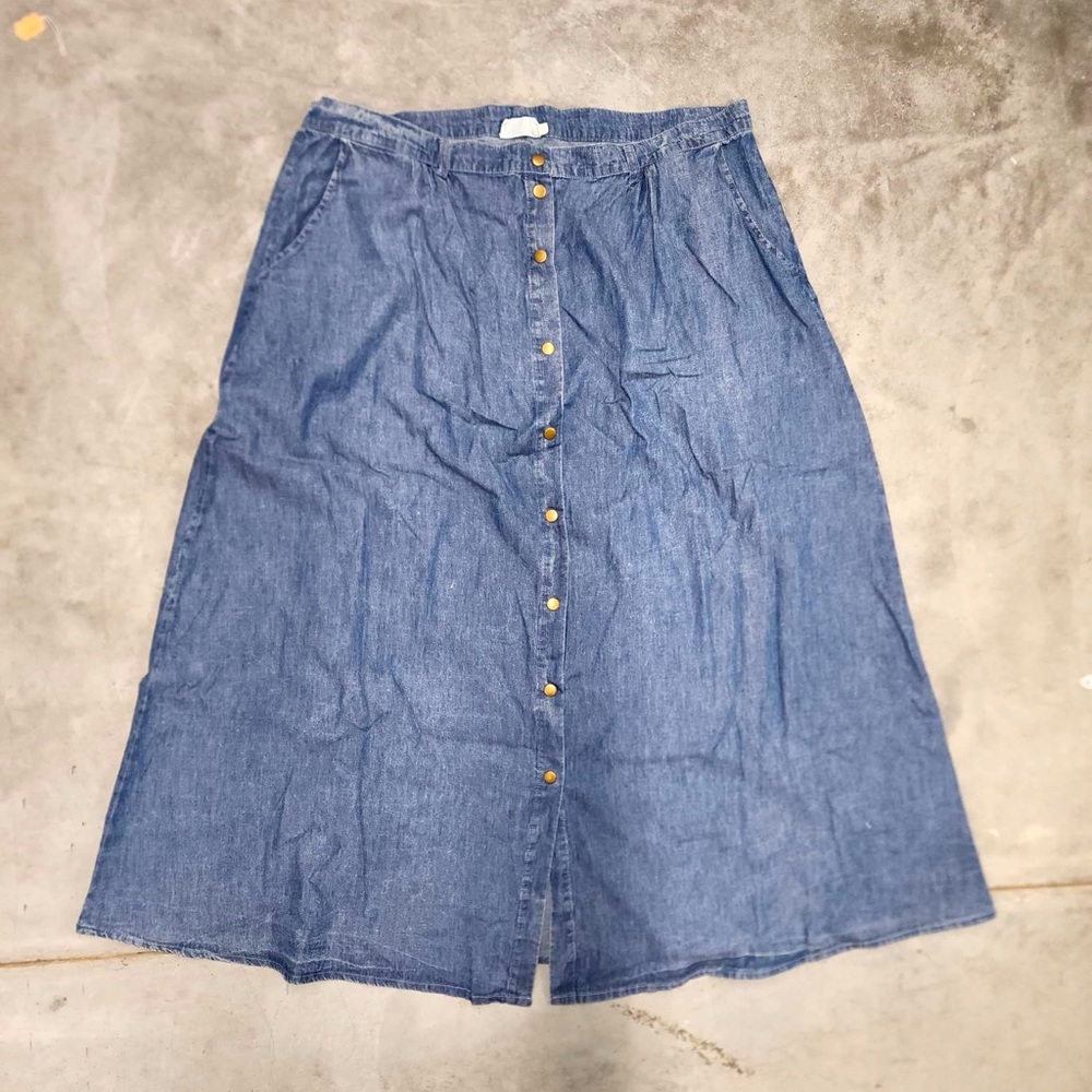 Denim Skirt Plus Size